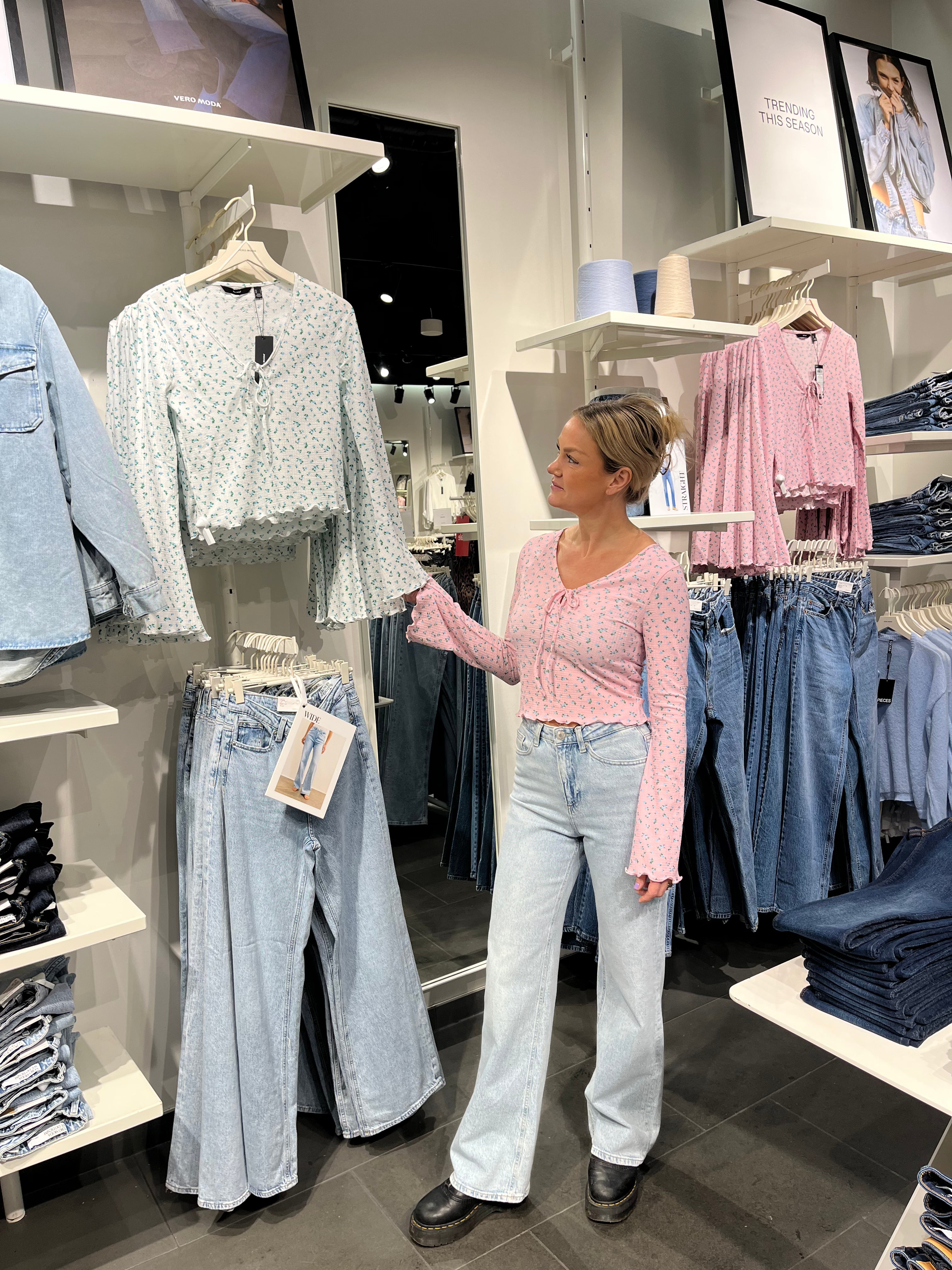 VMTESSA Jeans - Light Blue Denim