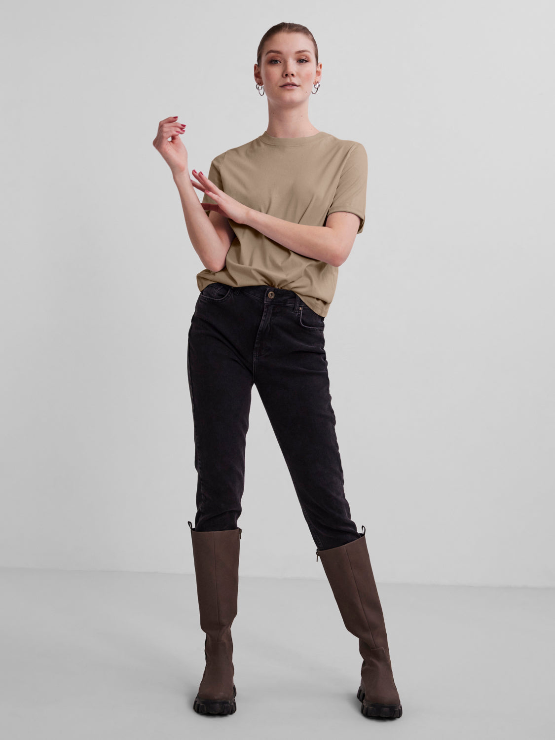 PCRIA T-Shirt - Silver Mink