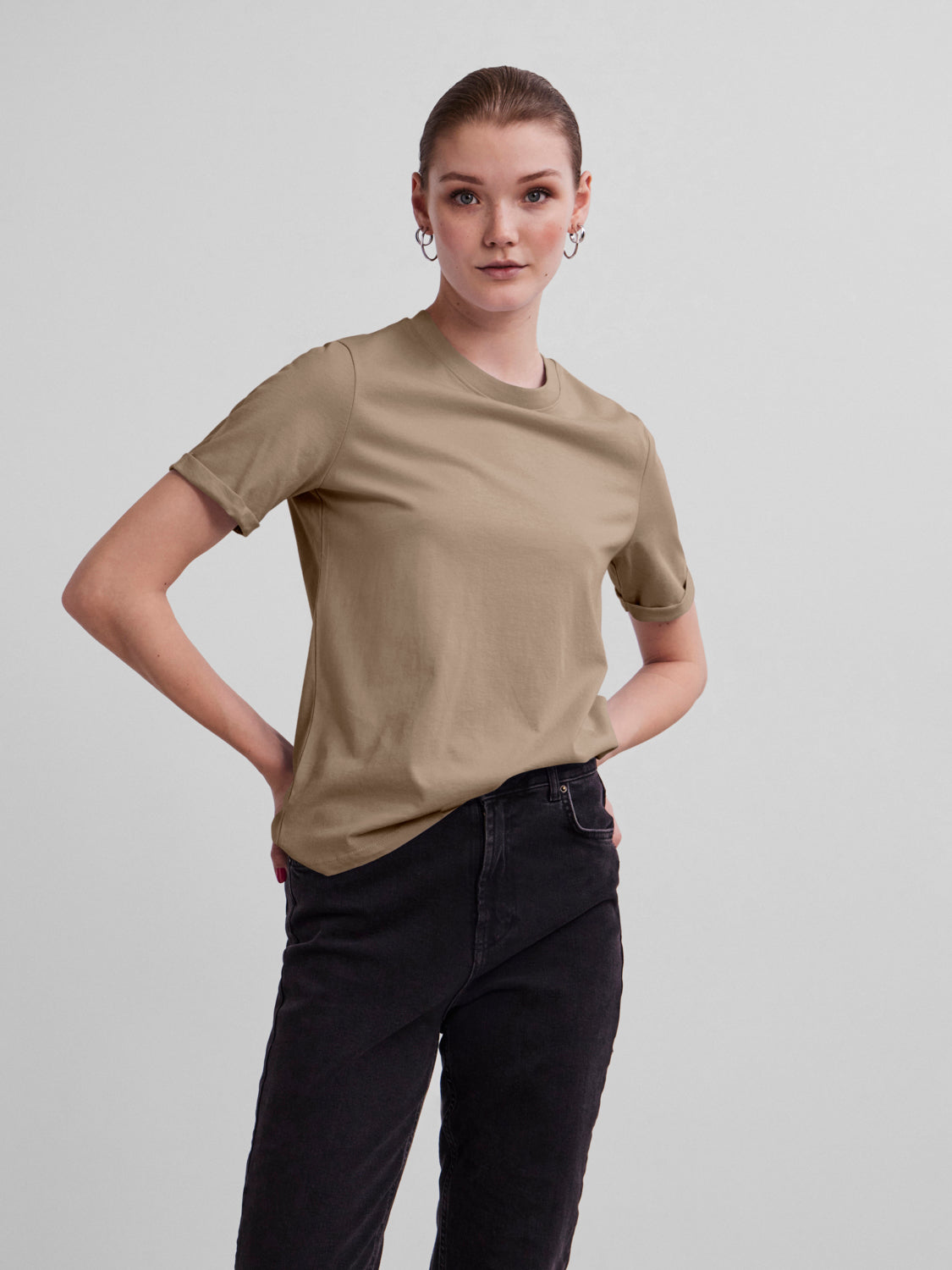 PCRIA T-Shirt - Silver Mink